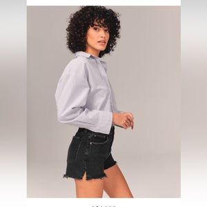 Abercrombie mom high rise short 27